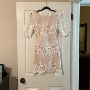 White lace dress